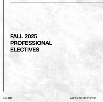 Fall 2025 Electives