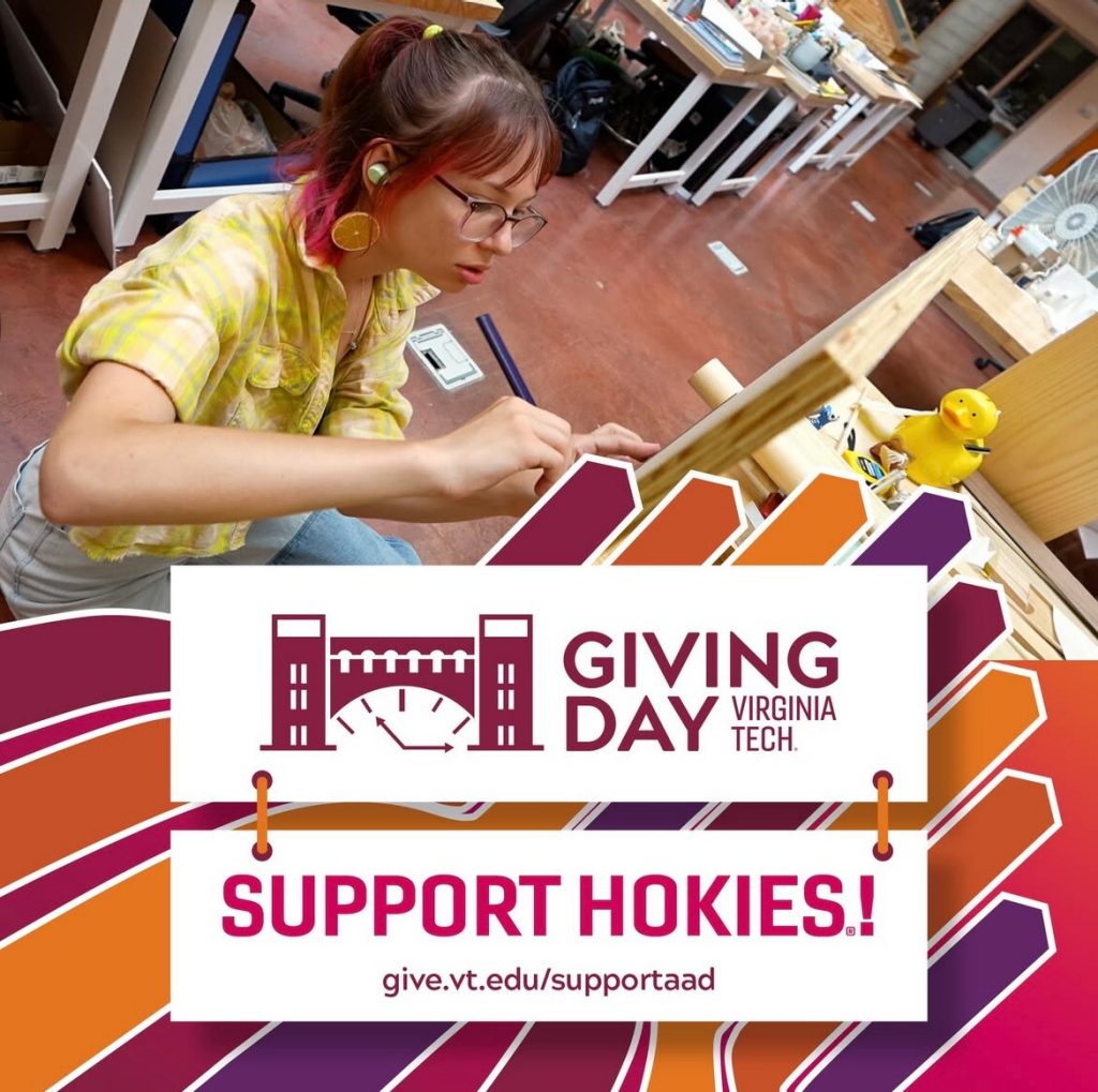 One Week Until Giving Day School of Architecture Virginia Tech