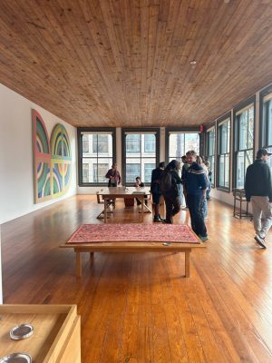 Students exploring Donald Judd’s NY home and studio.